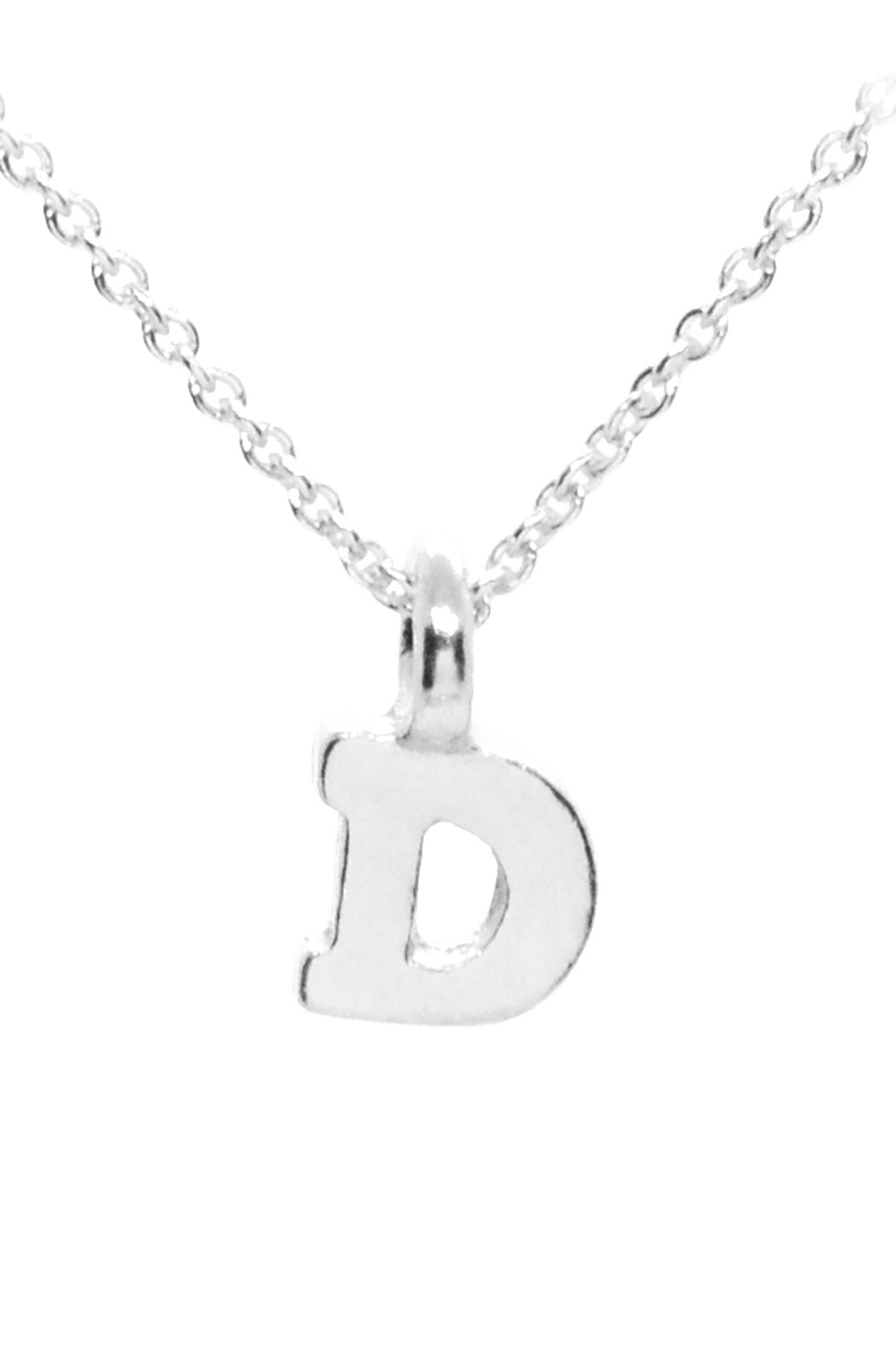 Plata Initial Necklace - Silver