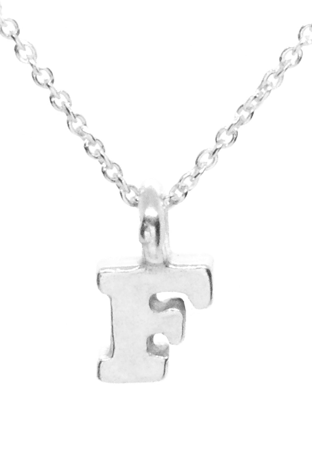 Plata Initial Necklace - Silver