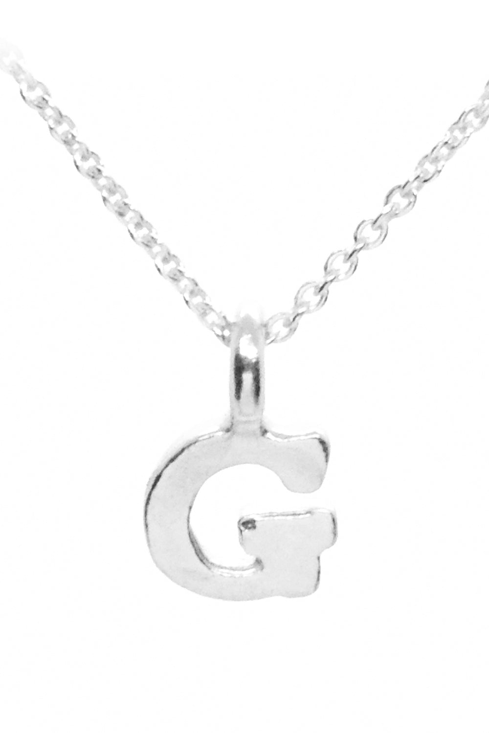 Plata Initial Necklace - Silver