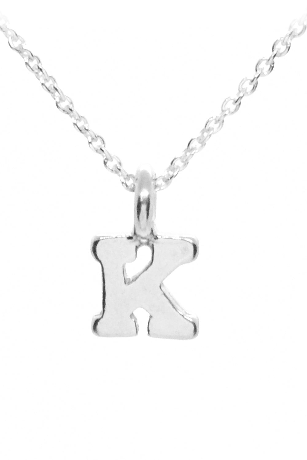 Plata Initial Necklace - Silver