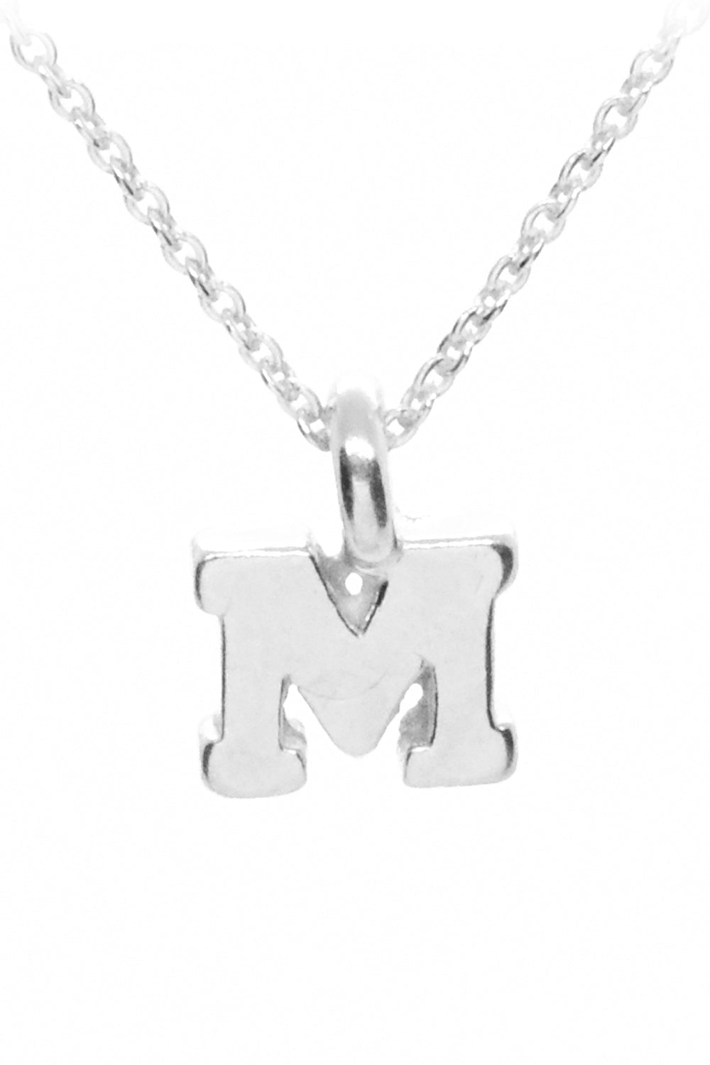 Plata Initial Necklace - Silver