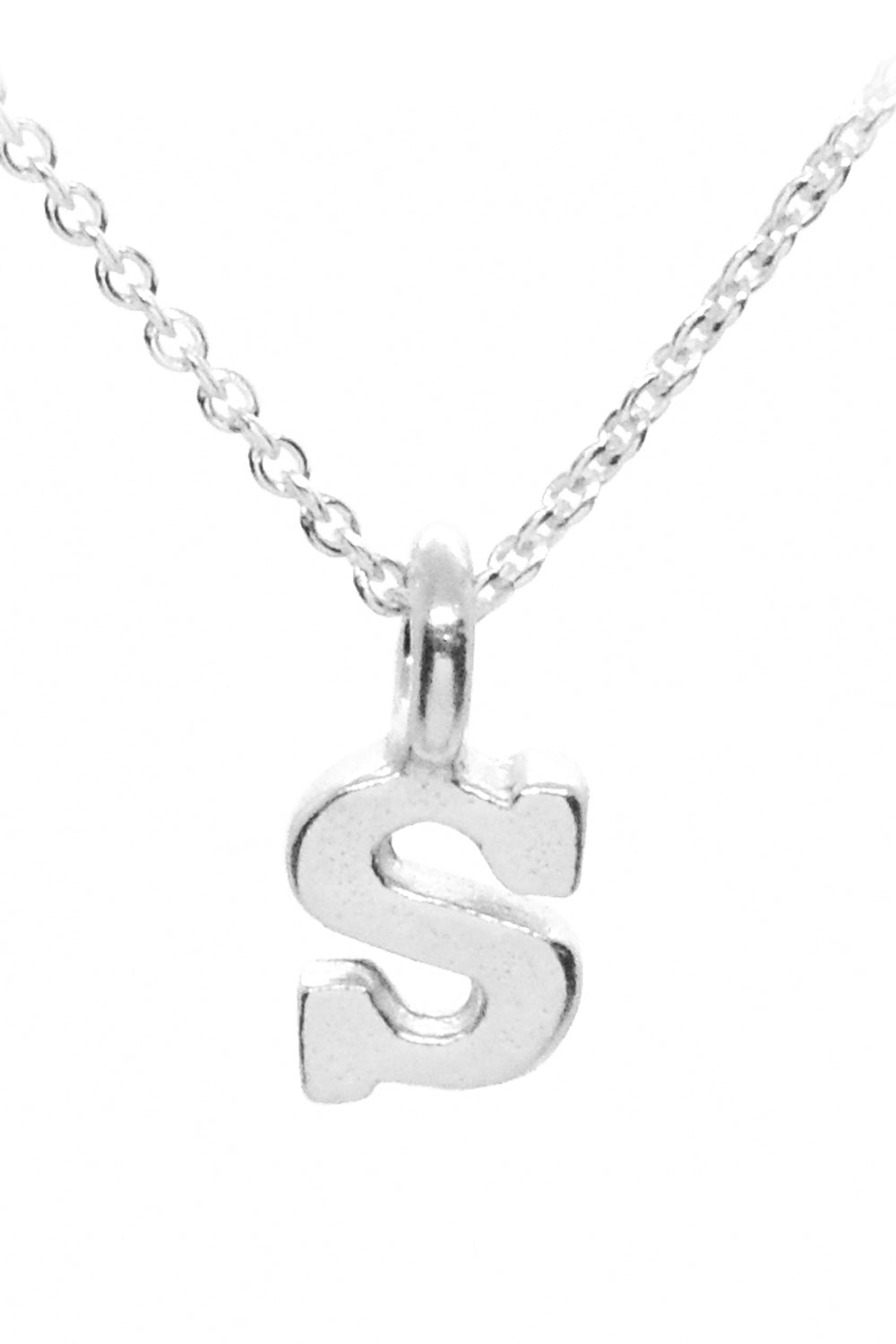 Plata Initial Necklace - Silver