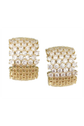 Glitter Huggie Earring - Gold