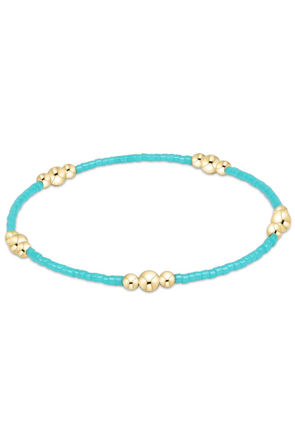 EN Hope Purpose Gold Bracelet - Turquoise