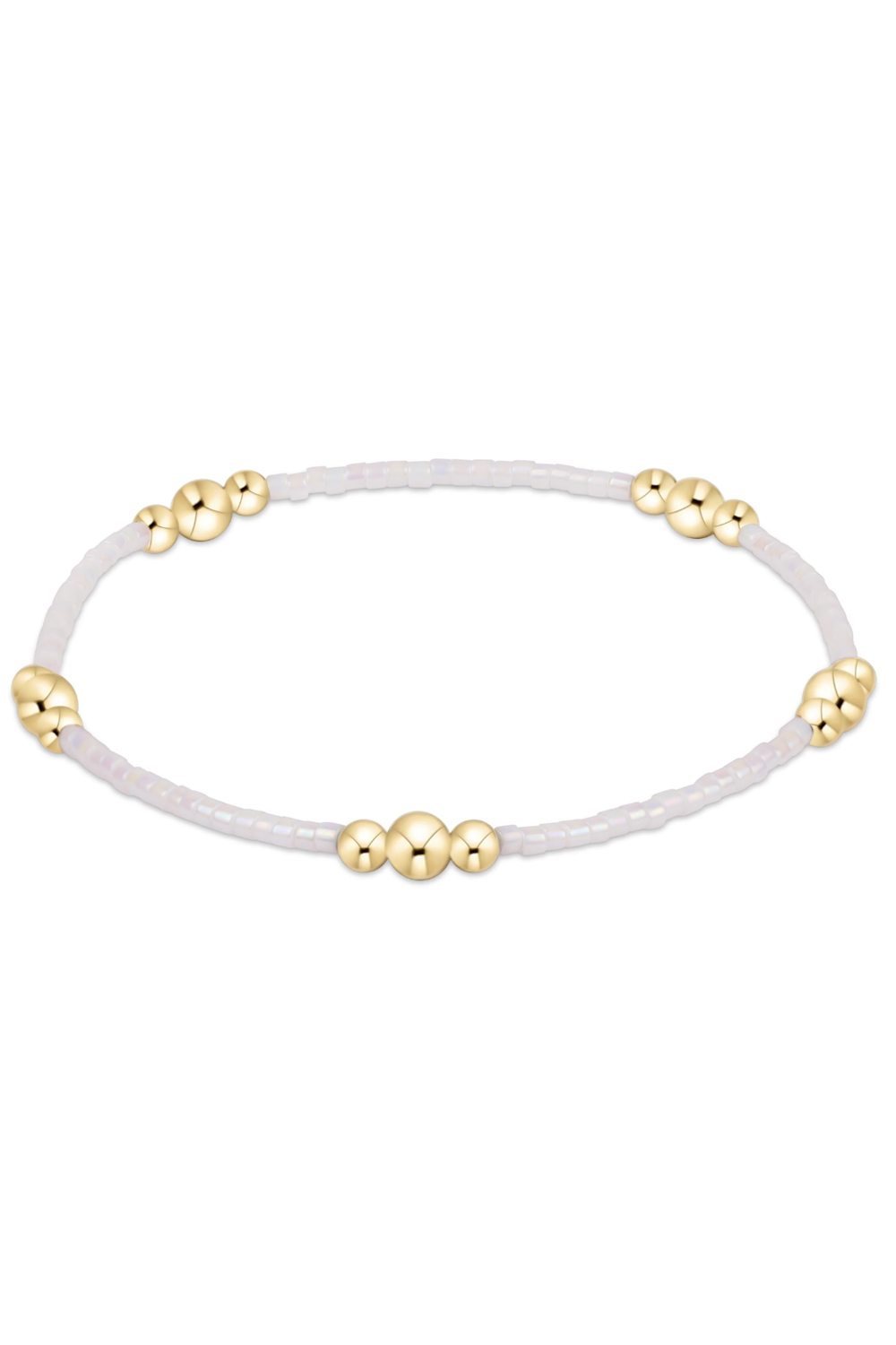 EN Hope Purpose Gold Bracelet - Silky White