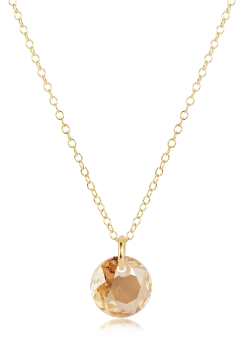EN Gold Necklace - Small Reflecion Charm 11