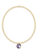 EN Classic Gold Bracelet - Reflection Charm 06