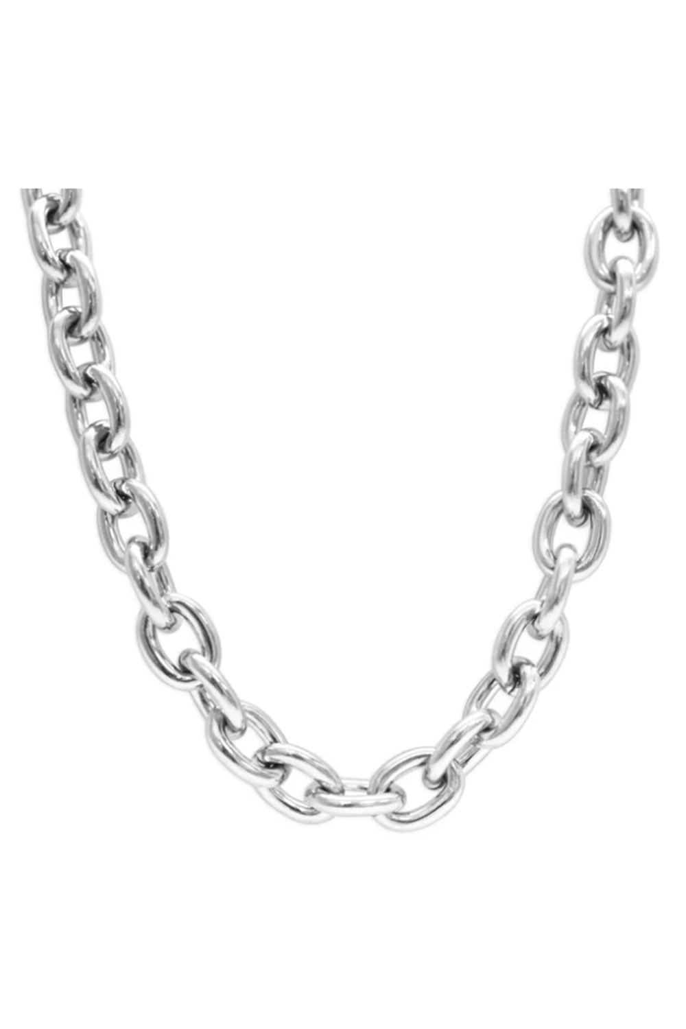 ISLA Everyday Bold Oval Necklace - Steel