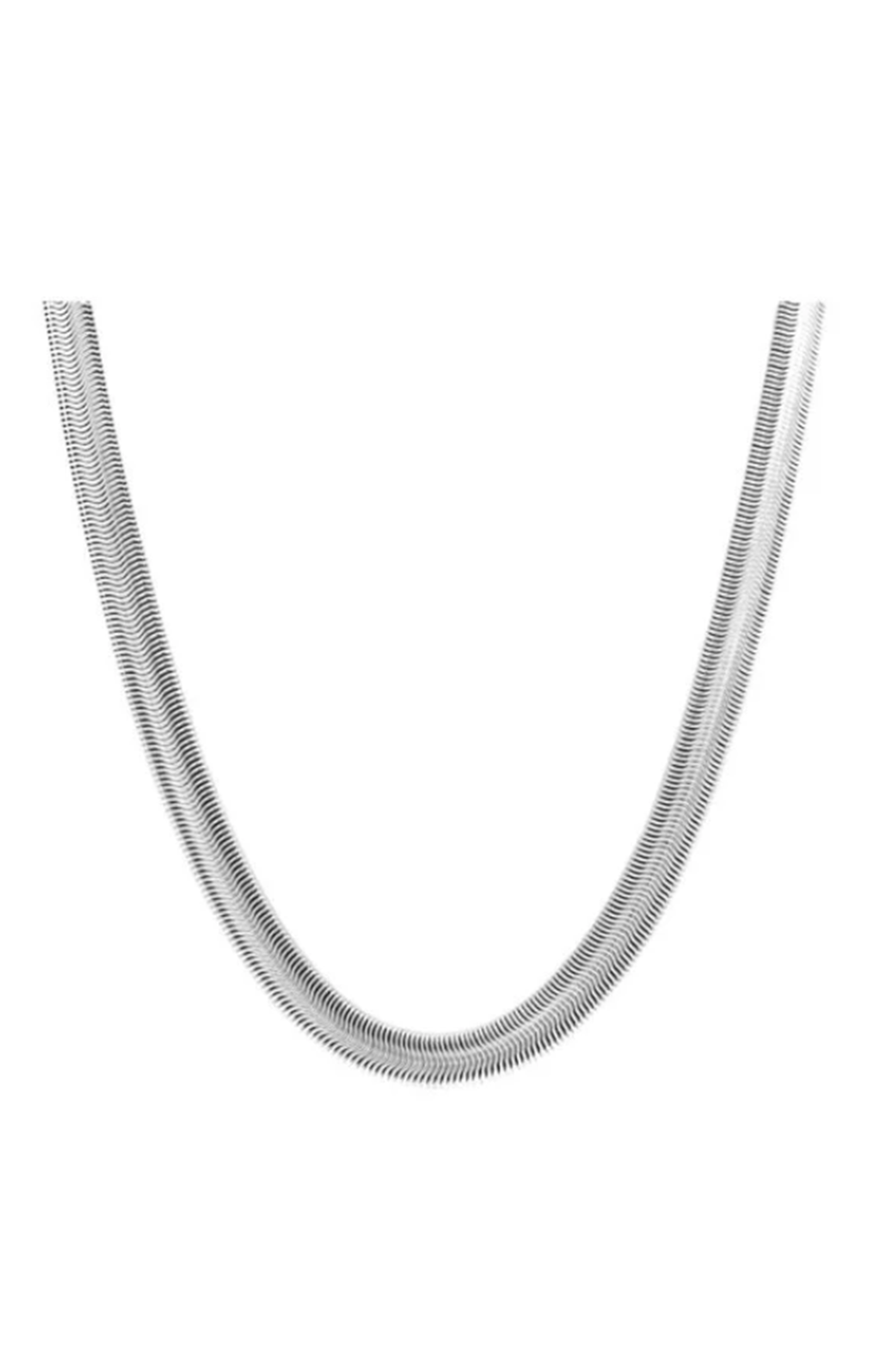 ISLA Everyday Snake Chain Necklace - Steel