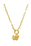 ISLA Bursting Necklace - Butterfly Gold