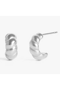 Halle Huggies Earring - Silver