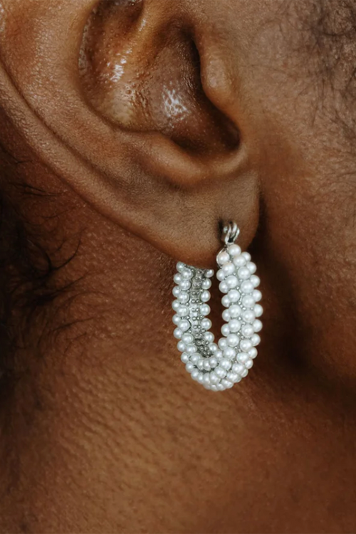 Audrey Hoops - Pearl Silver
