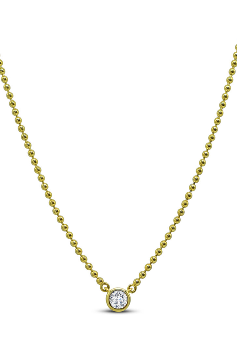 ISLA Having a Ball Solitaire Necklace - Gold
