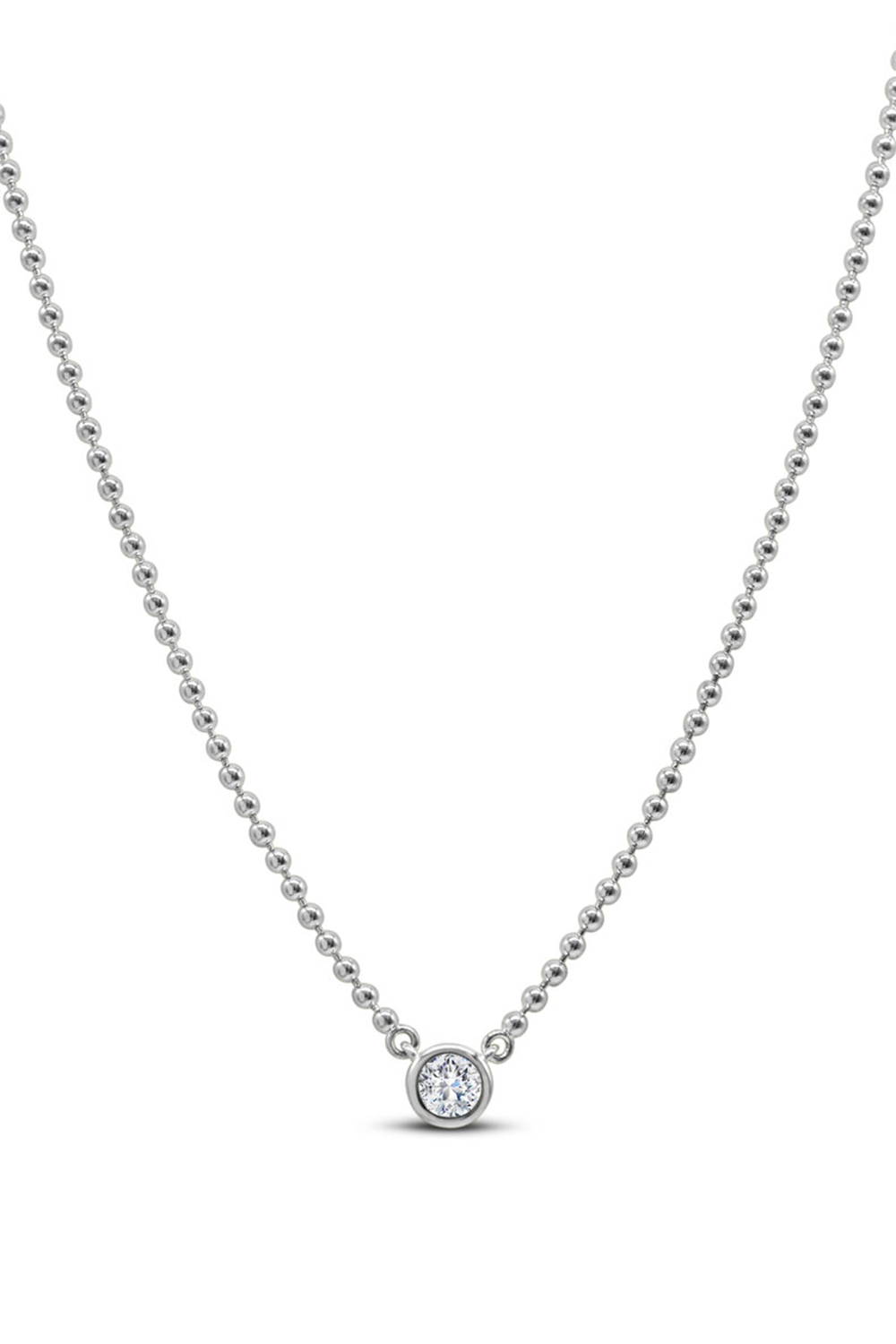 ISLA Having a Ball Solitaire Necklace - Steel