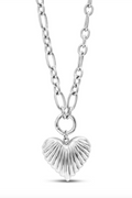 ISLA Wrapped in Love Heart Necklace - Steel
