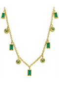 ISLA AnaCapri Gold Necklace - Lush Green CZ
