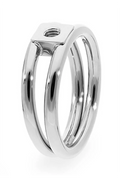 Qudo Interchangeable Ring - Roma Silver