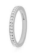 Qudo Spacer Ring - Eternity Silver
