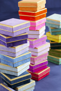 SIDEWALK SALE ITEM - Small Flocked Jewelry Box