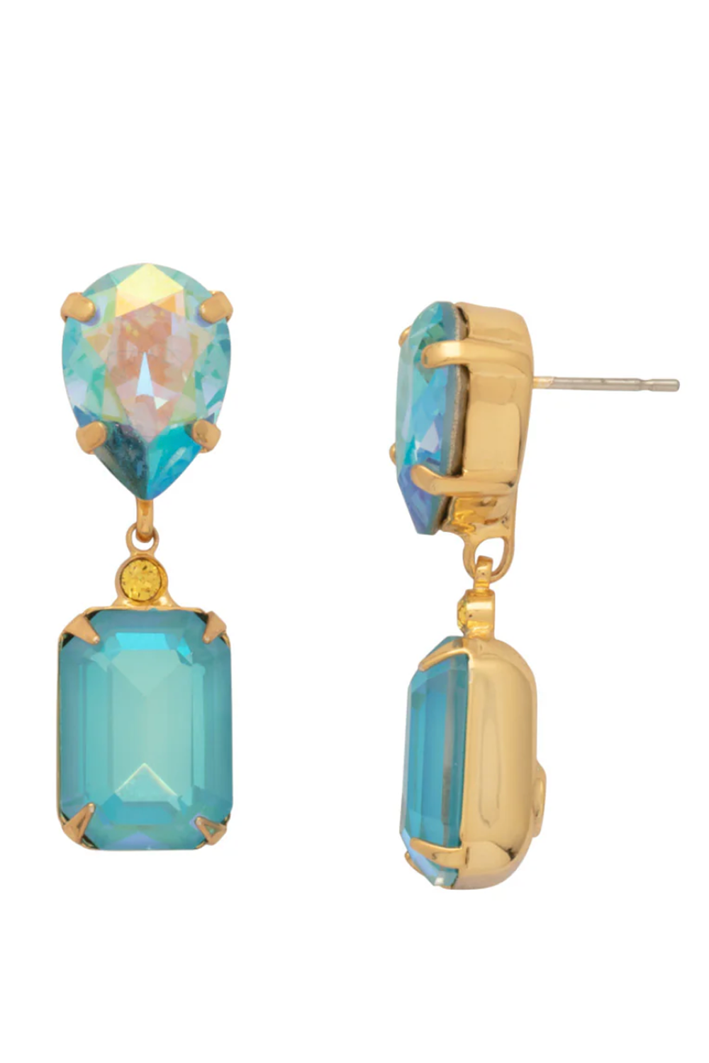 Emerald Pear Dangle Earring - Coastal Dreams