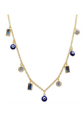 ISLA AnaCapri Gold Necklace - Sapphire Eye