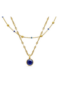 ISLA The Skinny 2 Pack Necklaces - Enamel Bella Blues
