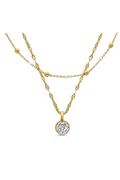 ISLA The Skinny 2 Pack Necklaces - Enamel Clear White