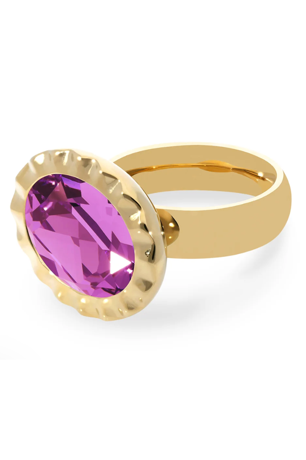Qudo Tivola Unica Ring Big - Dark Rose