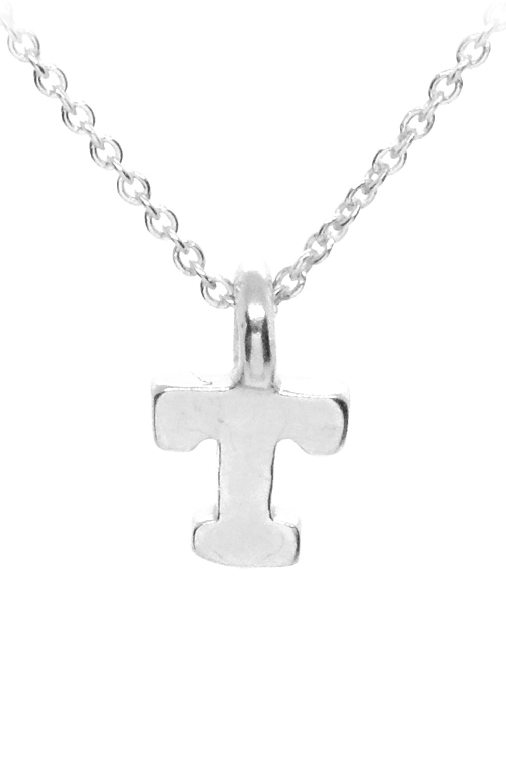 Plata Initial Necklace - Silver