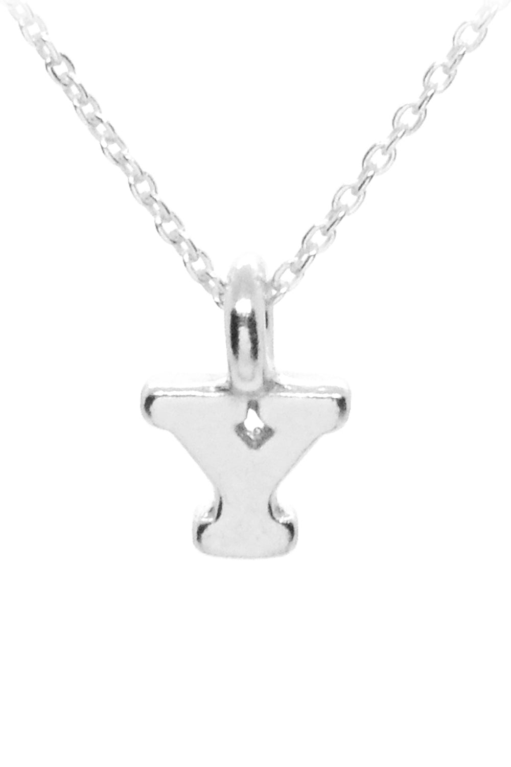 Plata Initial Necklace - Silver